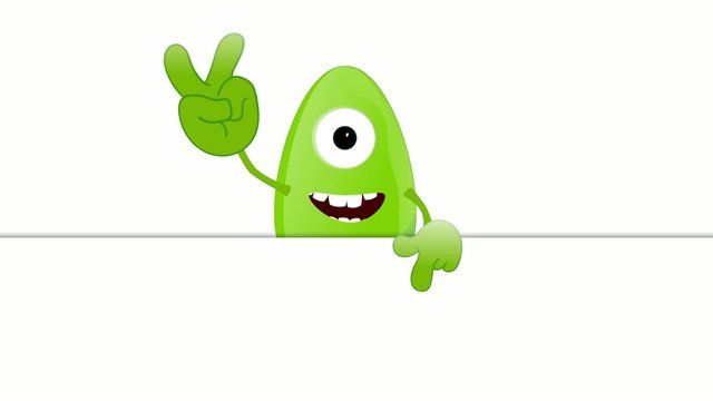 Monster Fred Placeholder funny advertising space