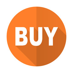 buy orange flat icon