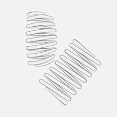 monochrome icon set with springs