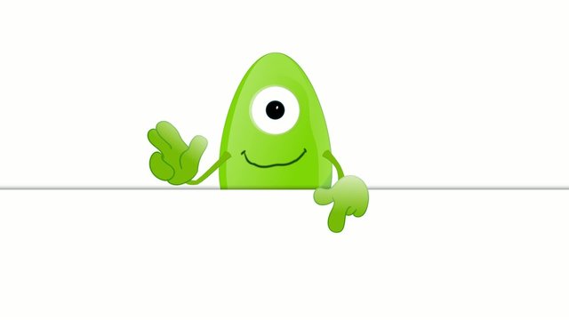 Monster Fred Placeholder funny advertising space