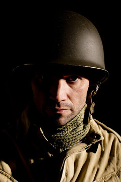 WW2 US Paratrooper Portrait