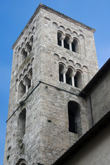 Fototapeta na wymiar Anagni (Frosinone, Lazio, Italy) - Medieval church belfry