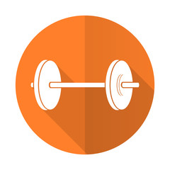 fitness orange flat icon