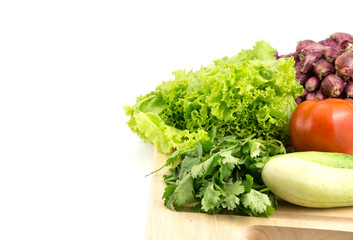 organic food background Vegetables on table
