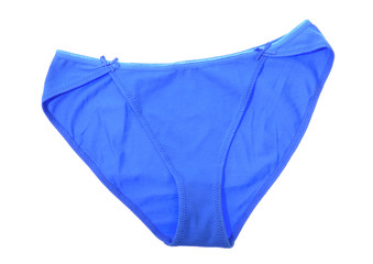 Beautiful Blue Female Panties. Isolated