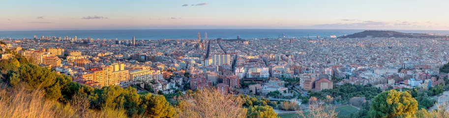 Photo sur Plexiglas Barcelona Panorama de Barcelone