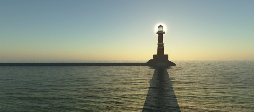 lighthouse on the coast
