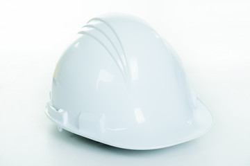 hard hat isolated on white
