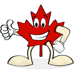 Happy maple leaf