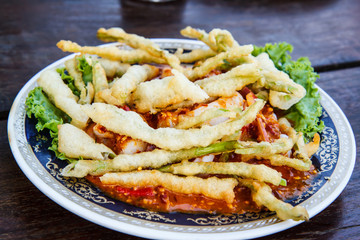 Vegetable fritters and Thailand