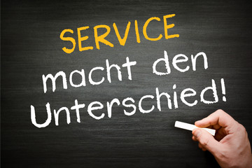 Fototapeta premium Service macht den Unterschied