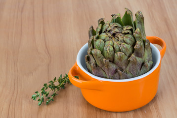 Raw artichokes