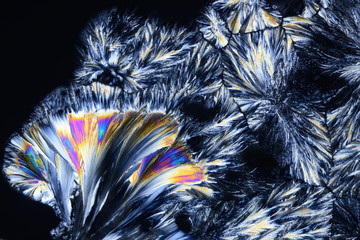 Micro Crystals in polarized Light