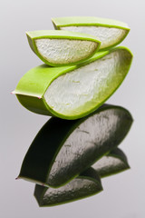 Aloe Vera (on Dark Mirror Plate)