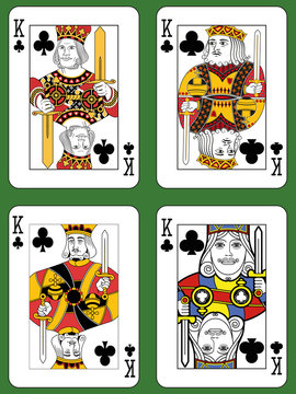 Four Kings of Clubs