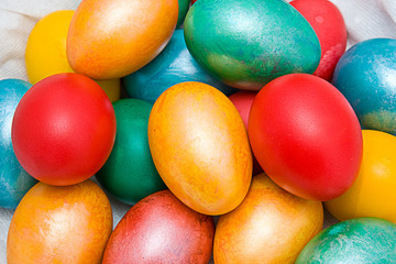 Colorful Easter eggs. Abstract background