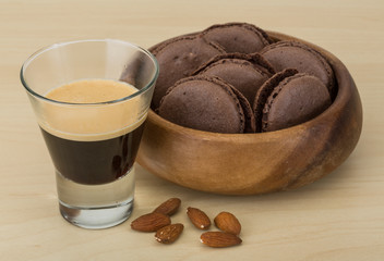 Coffee with macaroons