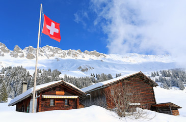 Schweizer Berghütte