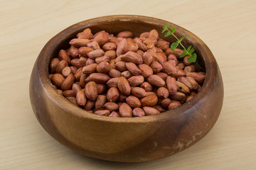 Peanut in the bowl