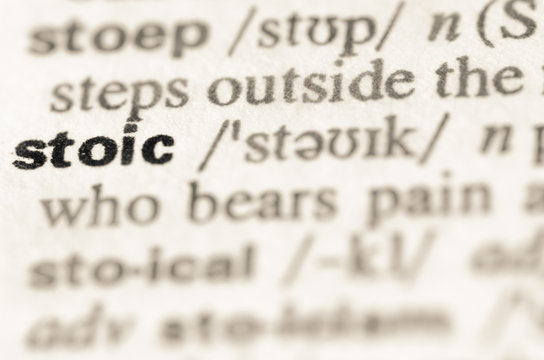 Dictionary definition of word stoic
