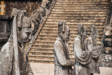 Tomb of Khai Dinh emperor in Hue, Vietnam.