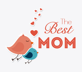 Happy mothers day card design.