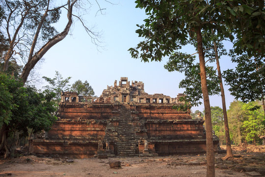 One of ancient temples in sacred city Angkor