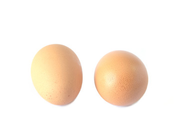 eggs are isolated on white background
