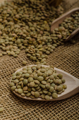 Obraz premium Variations lentils, lentils bio