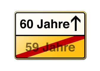 60 Jahre 60ster Geburtstag