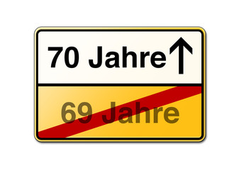 70 Jahre 70ster Geburtstag