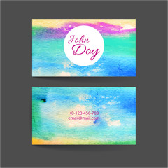 Set of two creative business card