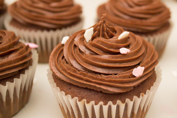 Sprinkled cupcakes