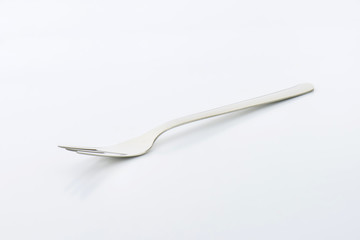 Simple metal cake fork