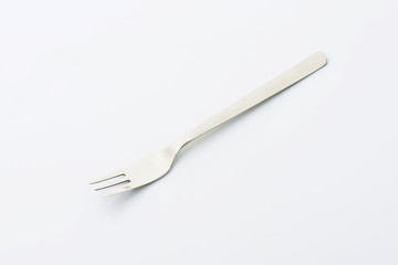 Simple metal cake fork