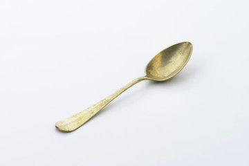 Old metal spoon