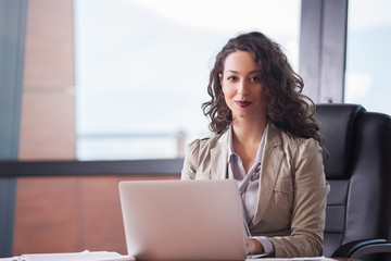 Naklejka premium business woman