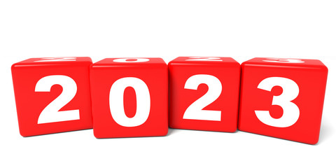 2023 New Year cubes.