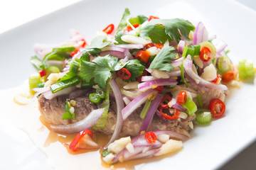 sardine spicy salad or yum sardine