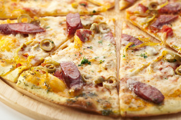 Sausages Pizza
