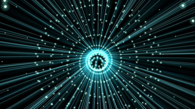 Beautiful abstract trip seamless animation