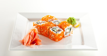 Salmon and Tobiko Roll