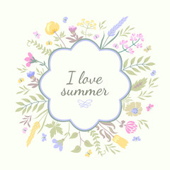 Summer vector background.