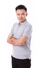 portrait of asian man crossing his arms