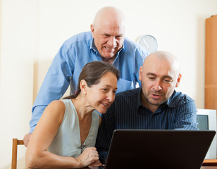 couple with  man in internet