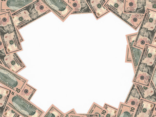 Ten dollars background.