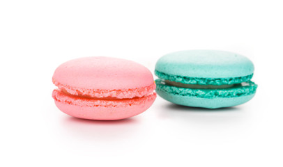 Stack of colorful macaroon cakes