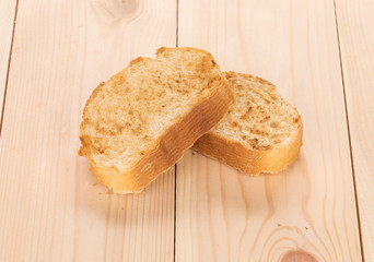 White bread toast.