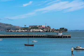 Fototapeta na wymiar Alcatraz Island, San Francisco Bay