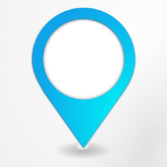 symbole géolocalisation bleu